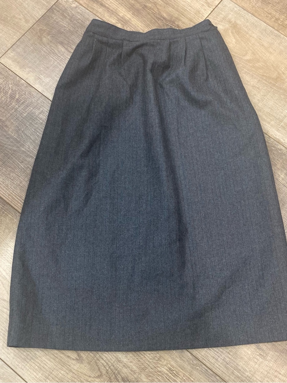 Vintage Peabody House classic Dark Gray Pencil Skirt - Women's Tailored Wool